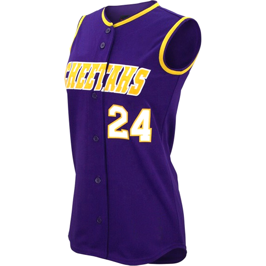 Custom Design Sleeveless Women Sofball Uniform