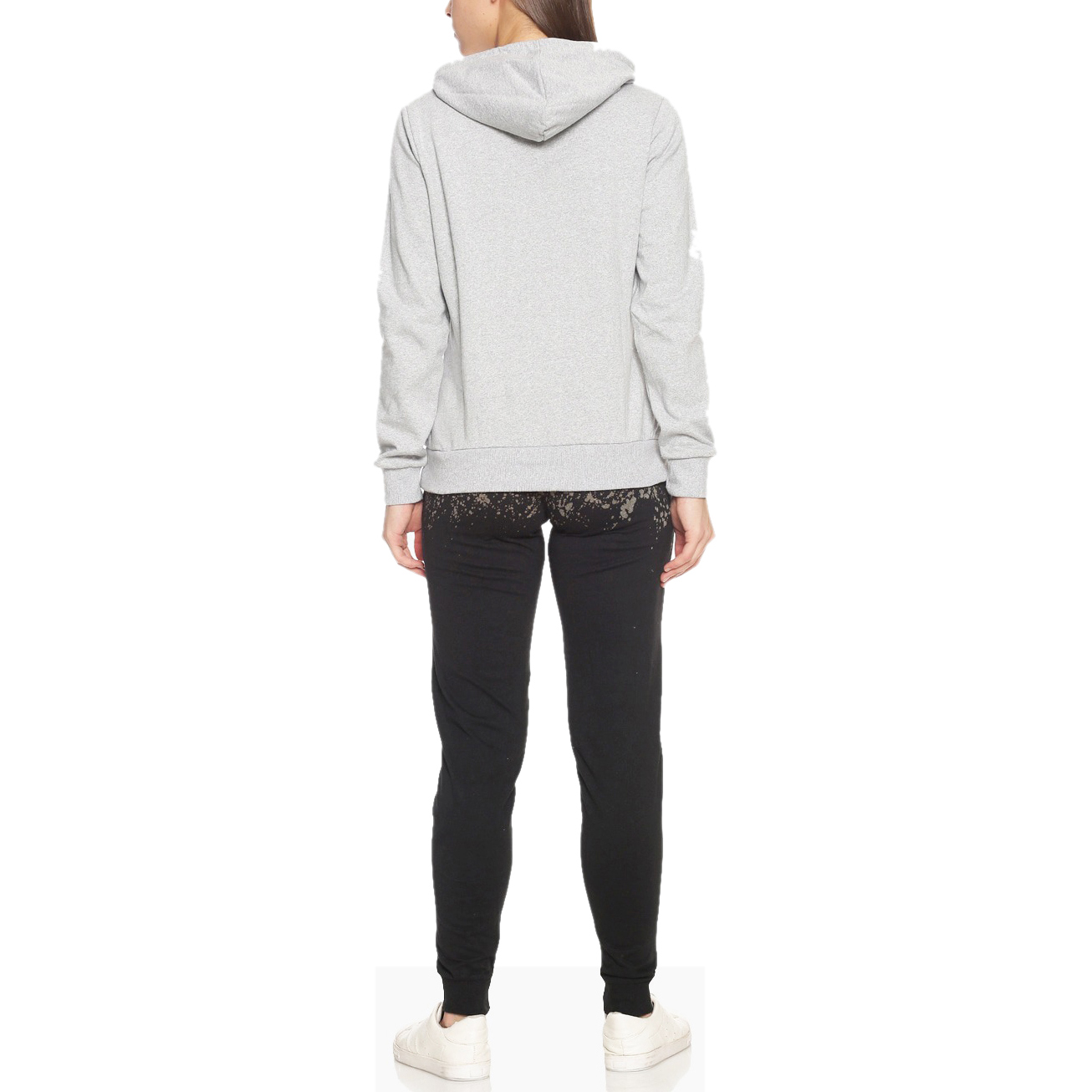 Grey Melange & Black Hooded Tracksuits