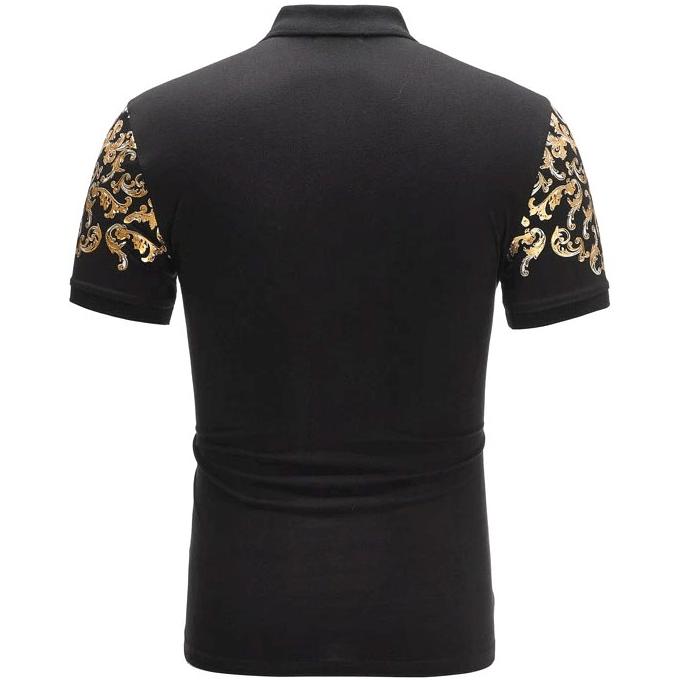 Baroque Print Polo Shirts
